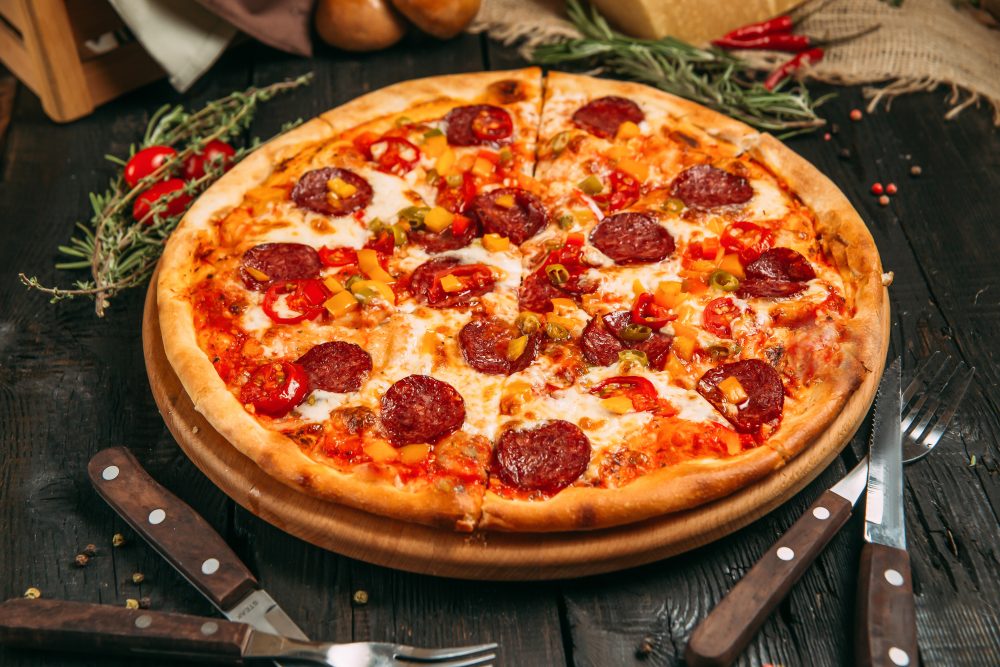 Husets salat pizza — København S